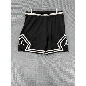 Nike Air Jordan Dri-FIT Diamond Shorts Black Mens L 9" Basketball DH9075-010
